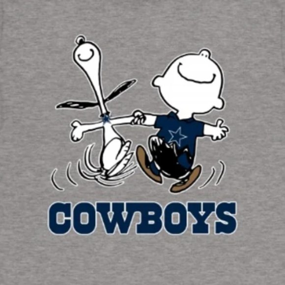 Snoopy And Charlie Brown Dallas Cowboy Fan Shirt, Dallas Cowboy Shirt - Picture 2 of 2